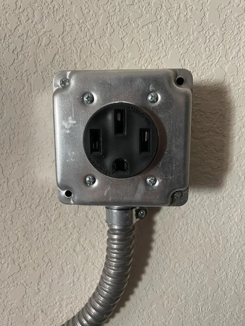 NEMA 14-50 outlet installed for Smart Home Electrical in Pittsburgh